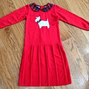 Holiday Pleated Dog Dress
